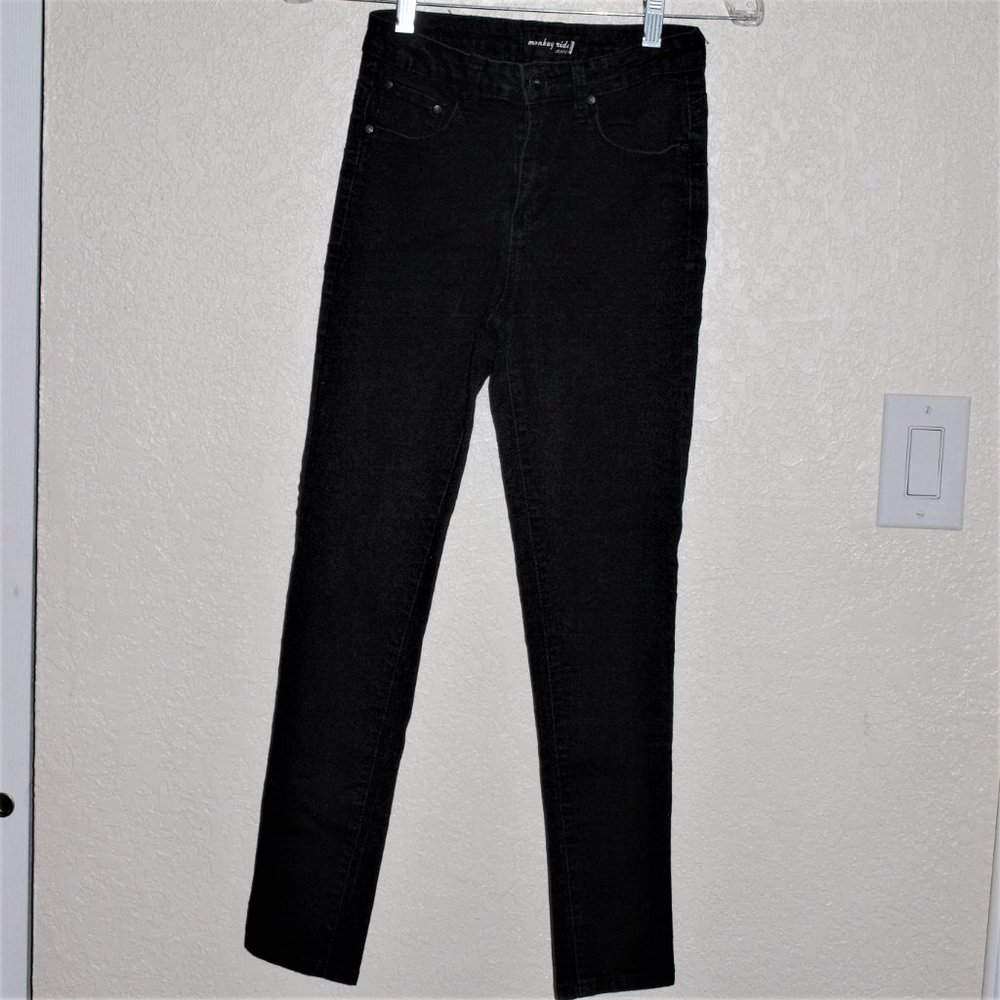 Monkey Ride Skinny Black Stretch Jeans  Women 3/26